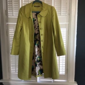 Boden chartreuse coat
